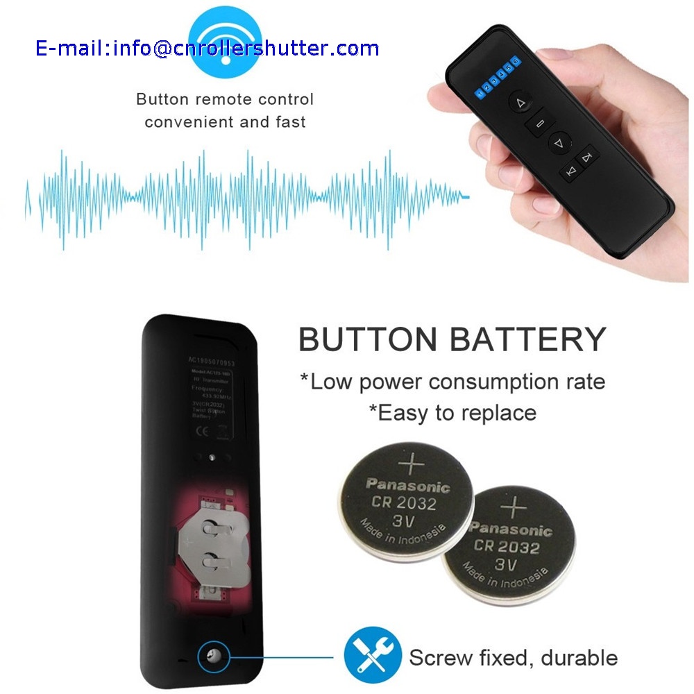 AC123-06D Roller Shutter Remote Control RF Transmitter