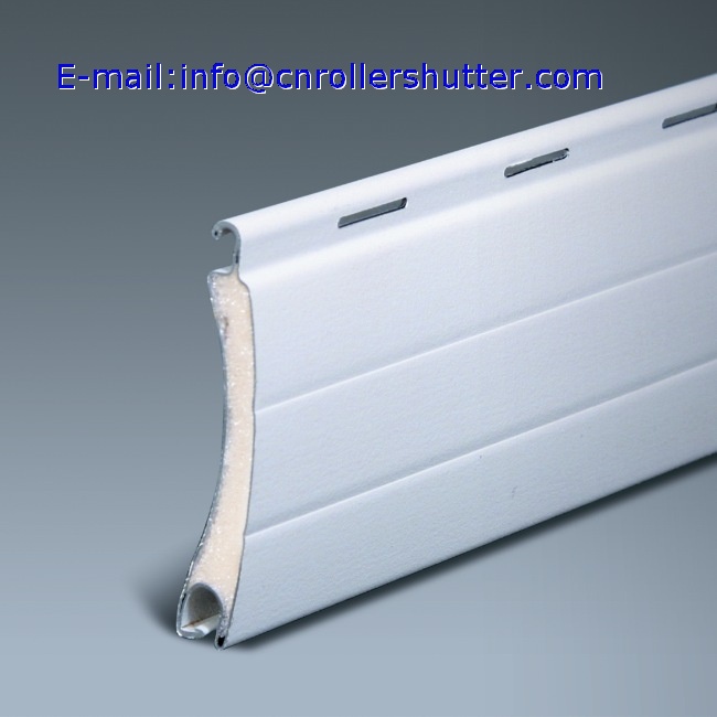 45mm double layer foam slat for aluminum roller shutter door