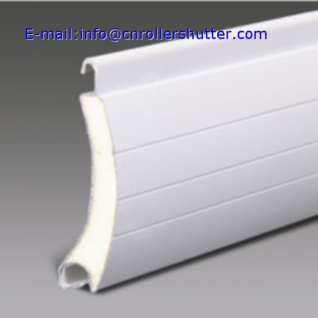 55mm double layer foam slat for aluminum roller shutter door