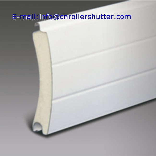 77mm double layer foam slat for aluminum roller shutter door